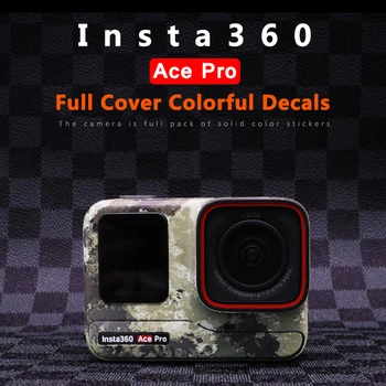 Красочные объемные наклейки для Insta360 Ace Pro с защитной пленкой от царапин, наклейки на защитную пленку для кожи для Insta360 Ace Pro