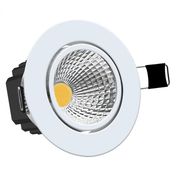 COB Светодиодный светильник с регулируемой яркостью, светодиодный Встраиваемый точечный светильник мощностью 15 Вт 12 Вт, Потолочный светильник 220 В 110 В, круглый светодиодный точечный светильник для дома, спальни, ванной комнаты