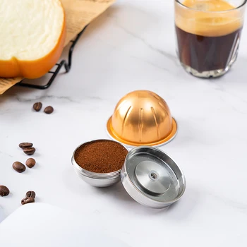 5шт Многоразовая Кофейная Капсула Для Заправки Nespresso Vertuoline Для Замены Кофейной Посуды Vertuo Next Refilling Filter
