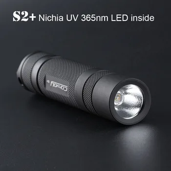Конвой S2 + с Nichia UV 365nm LED внутри УФ-Фонарика 18650 Ультрафиолетовый Свет Ультрафиолетовый Фонарь Lanterna