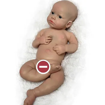 Attyi 18in Loulou Baby Boy Полностью Твердая Силиконовая кукла-Реборн ручной работы, окрашенные/неокрашенные куклы для новорожденных