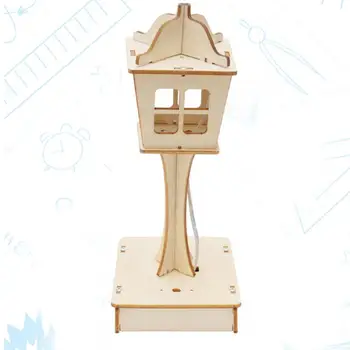 Деревянная строительная игрушка тонкой работы, интеллектуальные настольные лампы с голосовым управлением, забава для детей, для детей