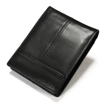 мужской кошелек из натуральной кожи, кошелек для мужчин, держатель кредитной карты, короткий кошелек, мужской тонкий кошелек для монет, мужские денежные мешки 8064