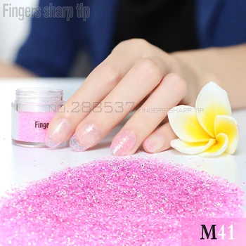 1 коробка 5 г, 2 мм, голографическая красочная лазерная пудра с блестками для ногтей, Милые розовые украшения для ногтей, маникюр, нейл-арт, сделай сам M41