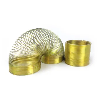 FINEWE OD68mm Высота 52 мм Gold Magic Metal Originals Игрушечная пружина сжатия Walking Slinkys
