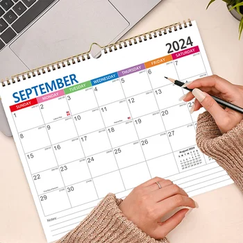 Английский календарь Ежемесячный Настенный календарь для свиданий, висящий дома на 2025 год, Офисные настольные календари для ежедневного использования в комнате