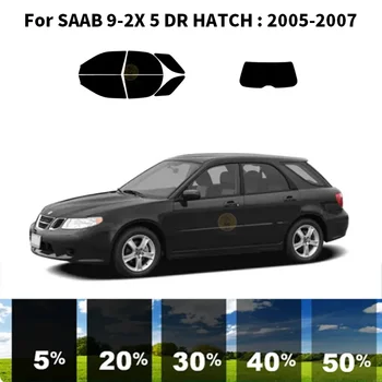 Предварительно обработанный набор для УФ-тонировки автомобильных окон из нанокерамики Автомобильная пленка для окон для SAAB 9-2X 5 DR HATCH 2005-2007