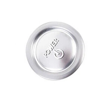 Серебристо-алюминиевая накладка кнопки запуска замка зажигания премиум-класса для Toyota для Sienna Превосходная обработка поверхности