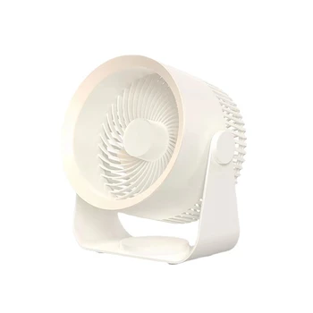 1 комплект портативного вентилятора с циркуляцией воздуха, бесшумный вентилятор из АБС, настольный настенный потолочный вентилятор, воздушный охладитель белого цвета