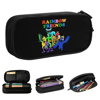Пенал Rainbow Friends Творческая игра Красочная сумка для ручек Студенческие Школьные принадлежности Большой емкости Пеналы на молнии