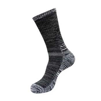 Осенне-зимние мужские носки средней длины, хлопчатобумажные носки, спортивные носки для Европы и США, зимние баскетбольные носки с толстым полотенцем