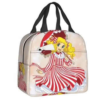 Термоизолированные сумки для ланча Happy Candy, женские сумки для ланча в японском аниме, контейнер для ланча для детей, Школьная коробка для бенто