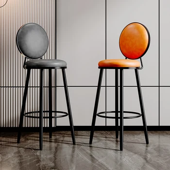 Металлический современный роскошный барный стул Скандинавского дизайна Высоты кухни, барный стул для гостиной, ресторан Barkrukken Furniture SR50BC