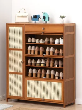 Обувной шкаф, стойка для обуви на пороге дома, простой инструмент для хранения, экономия места, хранение в общежитии, пылезащитный и экономичный