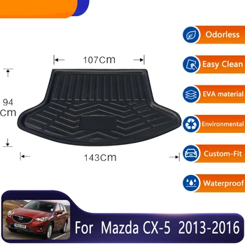 Коврик Для Багажника Автомобиля Mazda CX 5 CX-5 CX5 2013 2014 2015 2016 Автомобильные Коврики Для Заднего Багажника Напольный Лоток Ковер Для Багажника Защитные Накладки Аксессуары
