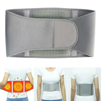 Самонагревающийся поясничный бандаж для поддержки спины, защита живота, поясной ремень из полиэфирного волокна с полынью, облегчающий боль, защищающий от холода