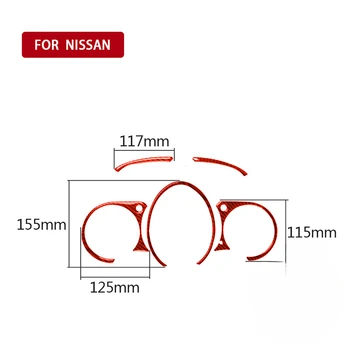 Для Nissan 370Z Z34 2009 2010 2011 2012 2013-2022 Наклейка Из Углеродного Волокна Автомобильная Приборная Панель Скоростная Панель Рамка Крышка Отделка Автомобильные Аксессуары
