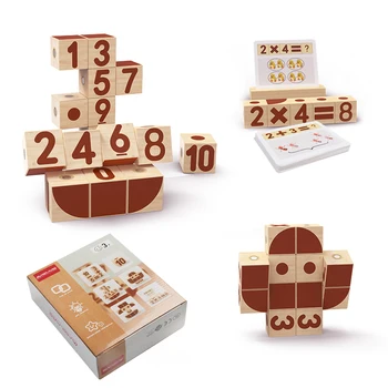 Детские развивающие деревянные игрушки Магнитные буквы алфавита и цифры Магнитные блоки Игрушки для детей