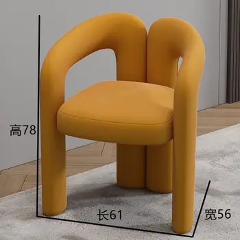 Обеденный стул в скандинавском стиле, современный минимализм, дизайнерский креативный стул, обеденный стол и стул для ресторана, домашний Чистый Красный стул, новый