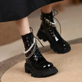 Женские ботинки Martin на толстой подошве в британском стиле весной и осенью 2023 г. новые короткие ботинки sweet and cool boots