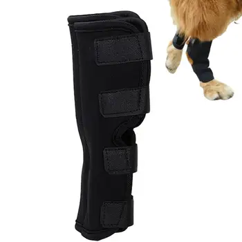Регулируемые наколенники для домашних животных, бандаж для поддержки собаки При травмах ног, восстанавливающий скакательный сустав, Дышащий протектор для ног собаки, поддерживающий здоровье