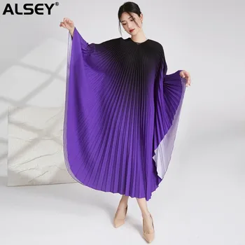 ALSEY Miyake Постепенное плиссированное платье с рукавами 