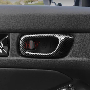 Для Honda Civic Accessory 2022 2023 Карбоновый Хром ABS Автомобильная внутренняя Дверная ручка Панель Крышка чаши Защитная отделка Наклейка для укладки