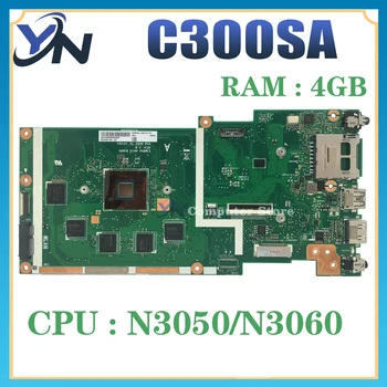 Материнская плата C300S для ASUS Chromebook C300 C300SA Материнская плата ноутбука N3050/N3060 4 ГБ/Оперативная ПАМЯТЬ SSD-16G/32G/64G/128G 100% Тест В порядке