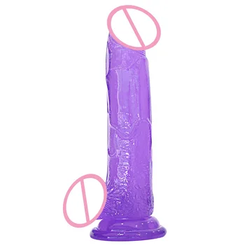 Многоцветная имитация пениса для взрослых женщин, искусственный пенис для женских мастурбаторов