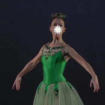 Балетные бирюзовые сицилийские вариации, высококачественное индивидуальное танцевальное платье для взрослых и детей, платье для выступлений на групповой сцене, балетное платье dre
