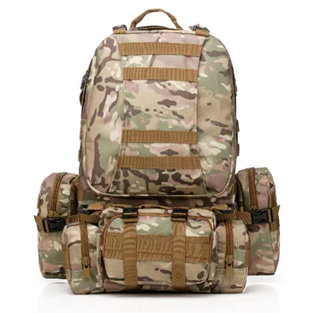 VEKEDA Водонепроницаемый Коричневый Тактический Рюкзак Пеший Туризм Кемпинг Back Pack Bag Molle System