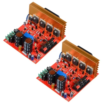 Аудиоплата 2X усилителя мощности 180 Вт + 180 Вт 2,0-канальный усилитель динамика с полевым транзистором, Предусилитель звука, Двойной AC18V-26V с вентилятором