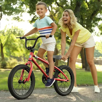 16-Дюймовые детские велосипеды, вспомогательное колесо для уличного велосипеда, Мягкие и удобные сиденья, чувствительная резиновая шина с двойным тормозом
