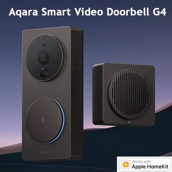 [Версия CN] Aqara Smart Video Дверной Звонок G4 1080P HD AI Распознавание Лиц Охранная Сигнализация Монитор Реального Времени Работа HomeKit Приложение Aqara