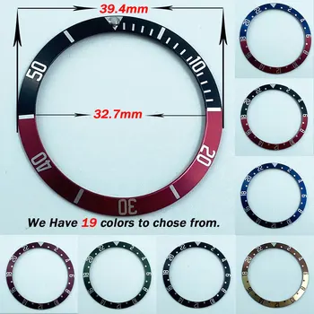 Керамический безель NEITON 39 мм GMT и вставка для часов для дайвинга для мужских часов 41 мм Часы Заменяют аксессуары Циферблат Безель для часов Ins