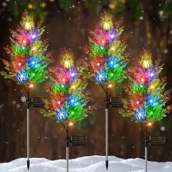 Светодиодный солнечный светильник кипарисы трава глобус Лампа для сада Газон Пейзаж Праздничные рождественские украшения Огни