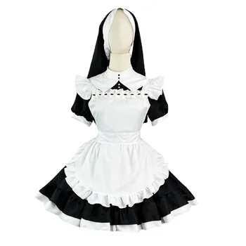 Новые костюмы для косплея горничной монахини Лолиты для официантки