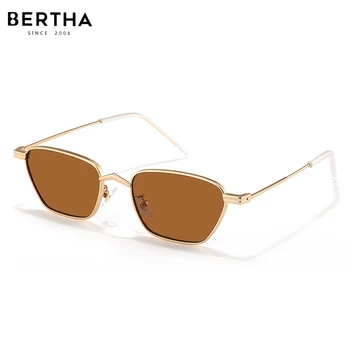 Солнцезащитные очки BERTHA Gradient С изменяющимся цветом, Поляризованные Солнцезащитные очки для женщин Sense Girls, легкие оттенки очков AJ02563