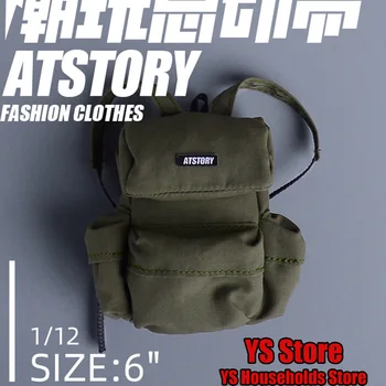 ATStory 3 цвета Походный рюкзак с двойным плечом для солдата 1/12, Черный, армейский, зеленый, хаки, сумка с буквенным принтом, аксессуар для 6-дюймовой фигуры