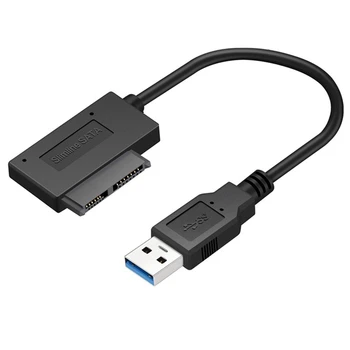 Кабель-преобразователь Sata в USB 3.0 7 + 6PIN 13Pin для быстрой передачи данных для оптического привода ноутбука CD/DVD ROM Slimline Drive