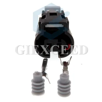 2 Комплекта 2-контактной автоматической вилки электромагнитного клапана для Chevrolet Cruze, водонепроницаемая розетка