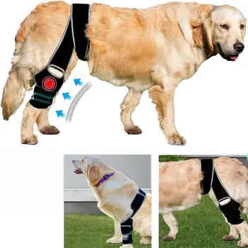 Наколенники для домашних животных Для восстановления после травм суставов, защита ног, бандаж для бедер собаки, регулируемый поддерживающий пояс Для послеоперационной фиксации