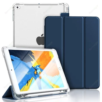 Для iPad Air 2 Air 4 iPad Air 5 10.9 3 Чехол-будильник Для Ipad 10.2 Pro 10.5 9.7 Mini 5 4 с Держателем Карандаша Силиконовый Чехол Funda Cover