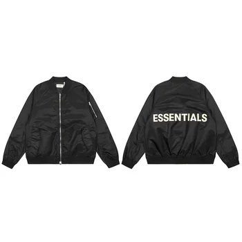 Классический Хип-Хоп
 Куртки-парки Essentials из высококачественной плотной ткани Черного цвета, утепленные куртки Air Force MA1 CoatsGoth