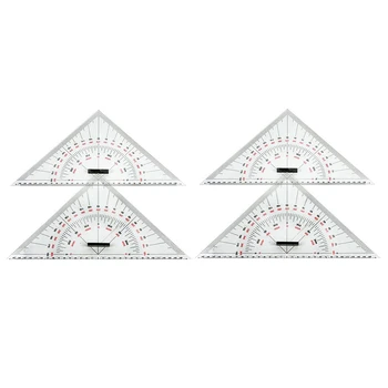 Треугольная линейка для рисования диаграмм 2X для рисования кораблей 300-миллиметровая треугольная линейка для обучения измерению расстояний