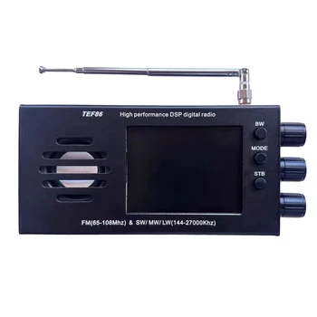 Высокопроизводительный цифровой радиоприемник TEF86 с DSP частотой 65-108 МГц FM и 144-27000 кГц SW/MW/LW С 3,2-дюймовым ЖК-дисплеем Прочный