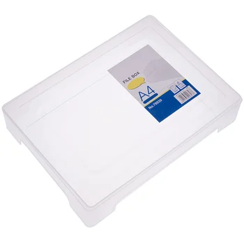 Коробка для файлов формата А4 Прозрачная Пластиковая Коробка Для файлов, Папка Для документов, Органайзер для документов, Папка для бумажных файлов, Папка для бумаг