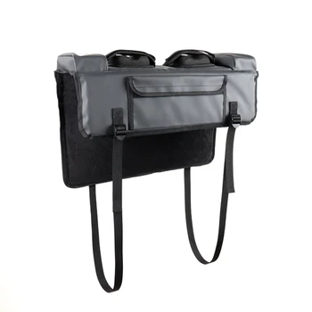 Накладка на крышку багажника, переносная накладка для пикапа - защитная накладка на крышку багажника Для перевозки 2 велосипедов с велосипедными ремнями, карман для инструментов