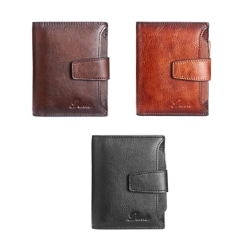 Мужской кошелек X4FF, кожаный мужской кошелек с RFID-блокировкой, портмоне для монет, маленький мини-держатель для карт, противоугонный бизнес-подарок