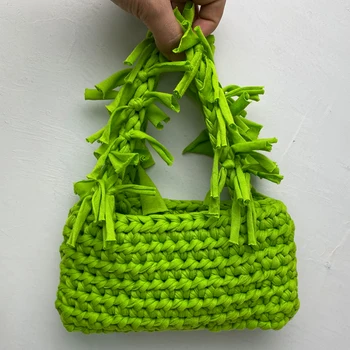 Универсальная женская сумка-тоут, роскошные дизайнерские сумки и портмоне, весенняя новинка 2023 года из хлопка, модная повседневная мягкая маленькая сумка для хранения